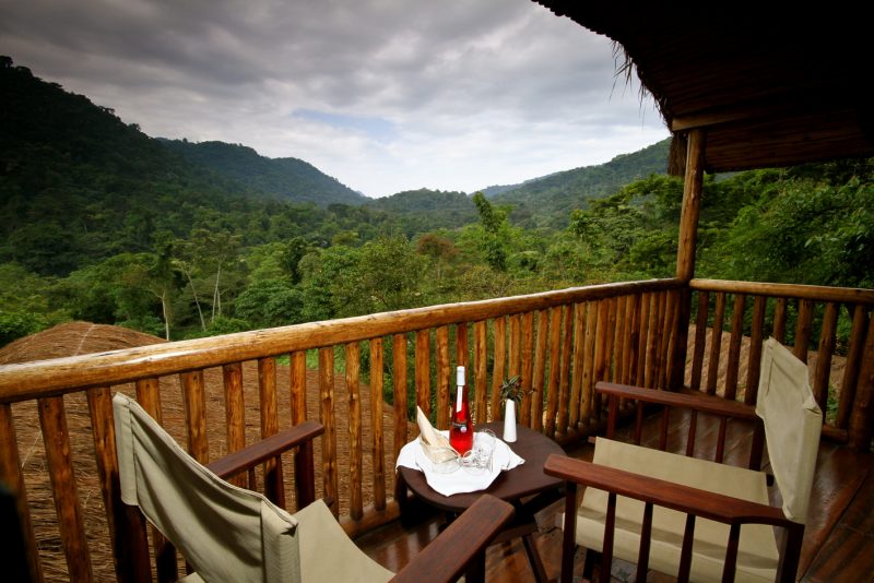 Uganda - 1568 - Bwindi Impenetrable Forest - Buhoma Lodge Balcony Views