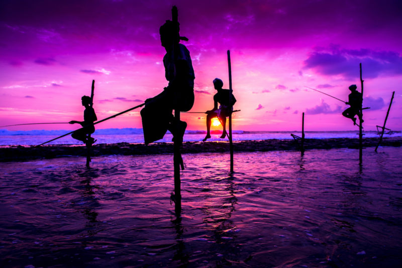 Sri Lanka - 1554 - Fishing at night