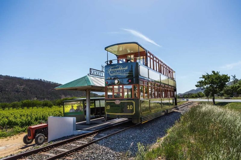 Wine Tram Franschhoek provided by Tourvest DMC