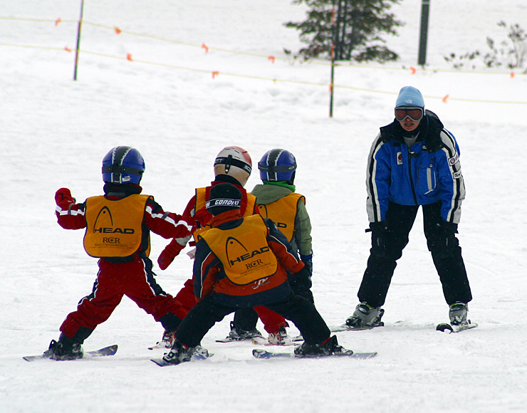 Ski Instruction to Children