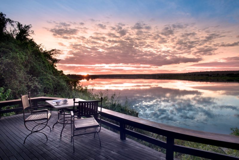 Royal Chundu Zambezi River Lodge Livingston Zambia Decking Views