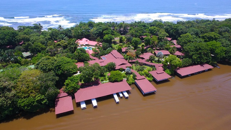 Costa Rica - Tortuguero - 10024 - Mawamba Lodge From Above