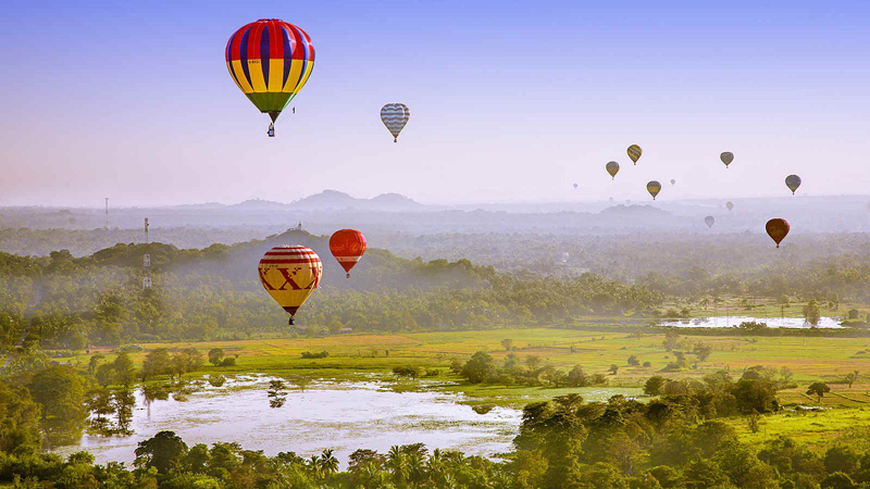 Exquisite Sri Lanka - 1567 - Hot Air Balloon Ride Over Countryside