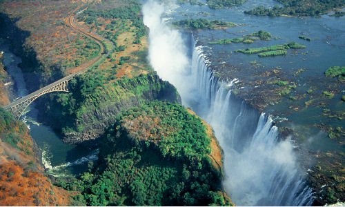 Best of Chobe and Victoria Falls - 1553 - Ariel View in Green Season