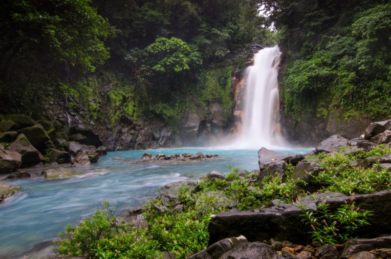 Chile - 1570 - Rio Celeste - Waterfall