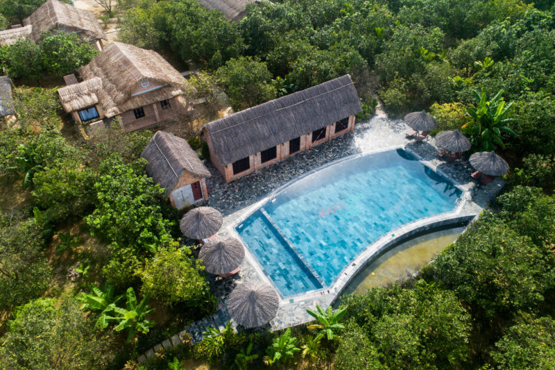 Vietnam - Hue - 16103 - Swimming Pool from above