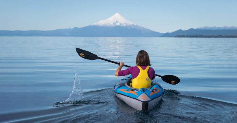 Chile - 1560 - Lago LLanquihue Mountain Lake Kayaking