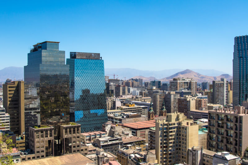 Chile - 1560 - Santiago - City Landscape Skyscrapers