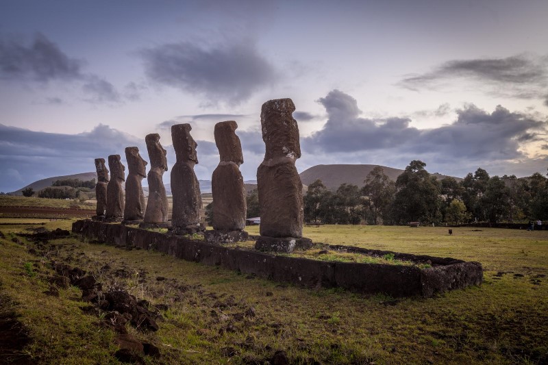 Chile - Easter Island -1560 - Rapa Nui Easter Island Ahu Akivi