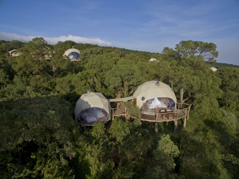 Tanzania - 17467 - The Highlands Camp - Arial View - Family Dome