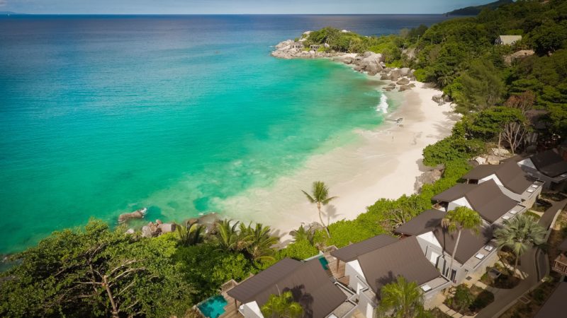 Seychelles - Mahe Island - 1554 - Carana Beach view from above