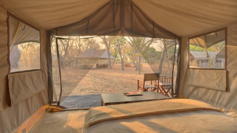 andBeyond Chobe Under Canvas - Bedroom