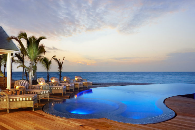 Thanda Island - Villa Pool At Dusk