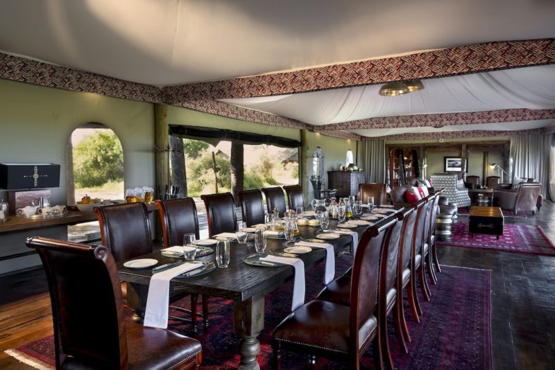 Duba Plains Camp - Dining Area